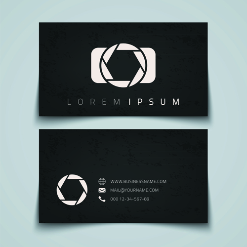Simple styles business cards vectors 02