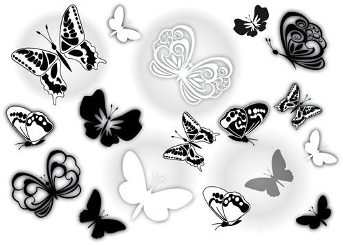 terflies clip art vector material 03 Sorts of butterflies clip art vector material 03
