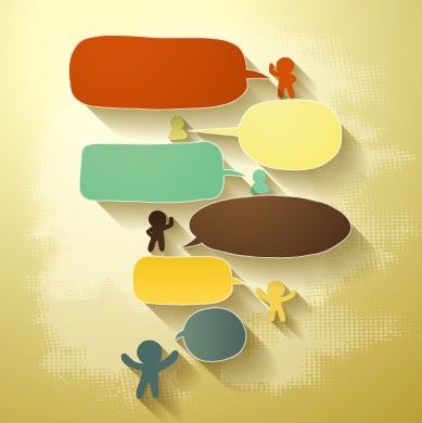 Creative speech bubble for your text design vector 05