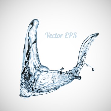 Splashes of water creative background vector 01