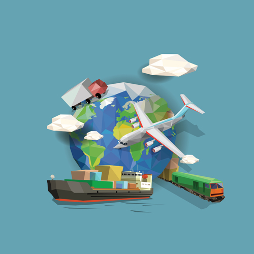 Transportation business template vector design 03