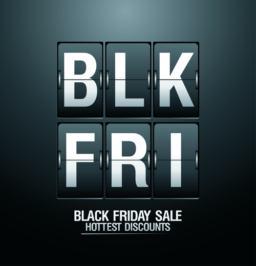 Vector set of sale black friday backgrounds 03