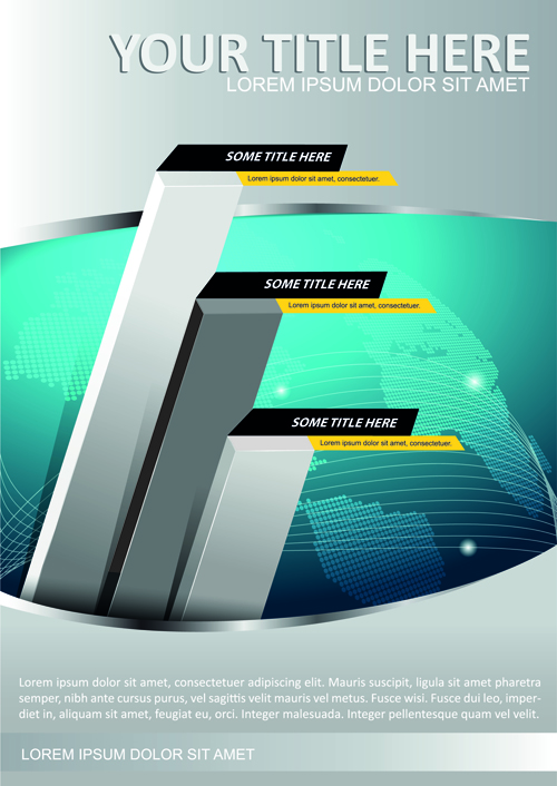 Vector templates modern business design graphics 01