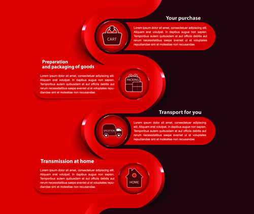 Vector templates modern business design graphics 03