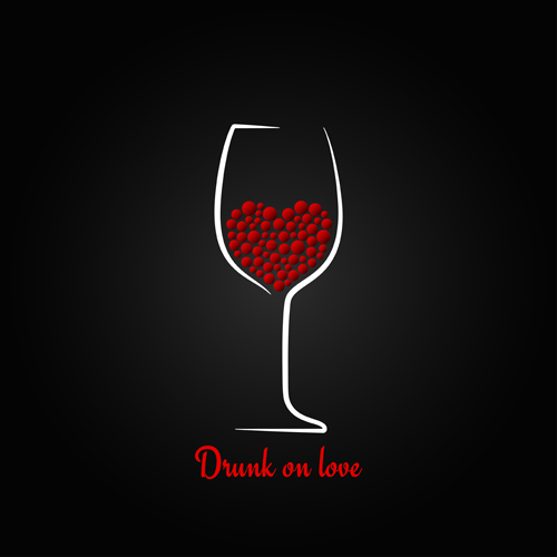 Vector wine background creative design set 09