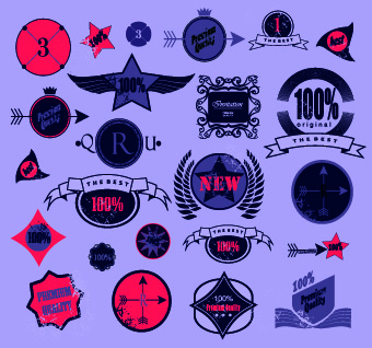 Vintage Premium Quality labels vector 04