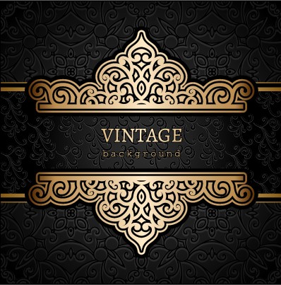 Vector set of vintage luxury background design 01