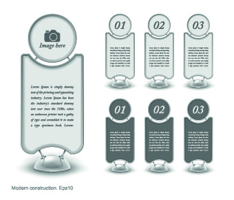 Modern banner web design elements vector 02
