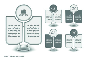 Modern banner web design elements vector 04