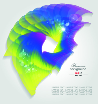 Abstract shapes shiny background vector 01