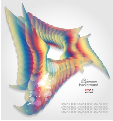 Abstract shapes shiny background vector 02