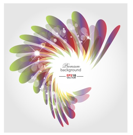 Abstract shapes shiny background vector 05