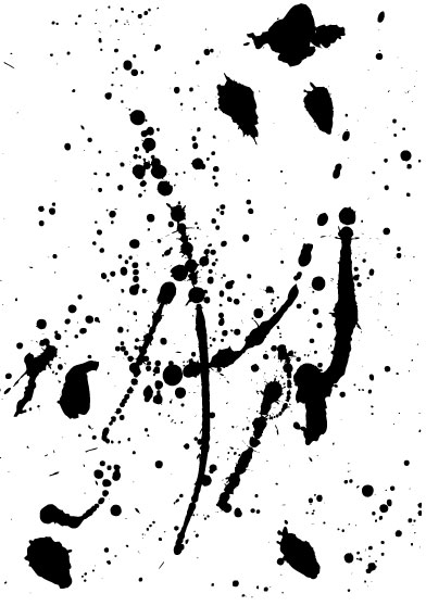 splatters ink elements element 