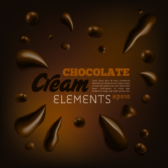vector background illustration creative chocolate background 