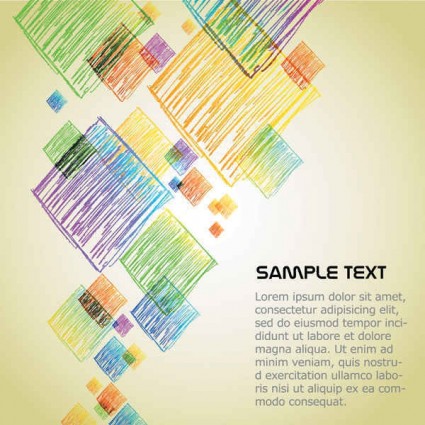 Cute cartoon crayons creative background vector Cute cartoon crayons creative background vector