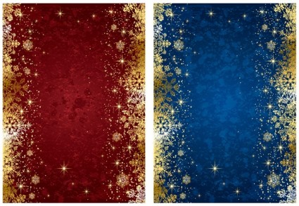 Exquisite gold snowflake christmas background vector Exquisite gold snowflake christmas background vector