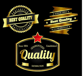 Royal luxury labels vector graphics 04
