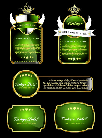 vector graphics royal luxury labels label 