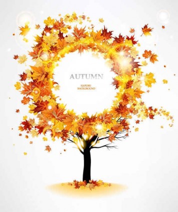 Fashion maple leaf background vectors 01 Fashion maple leaf background vectors 01