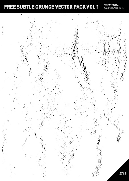 Set of subtle grunge elements vector background 05