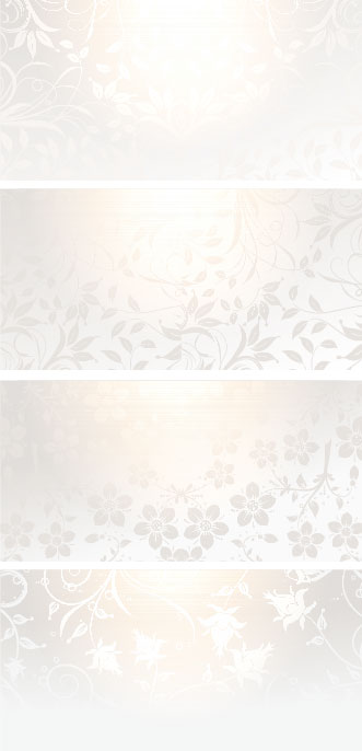 Gradients Floral banner vector