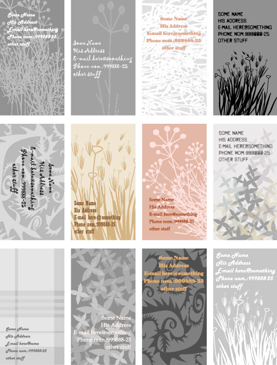 Premium Quality card elements vector set
