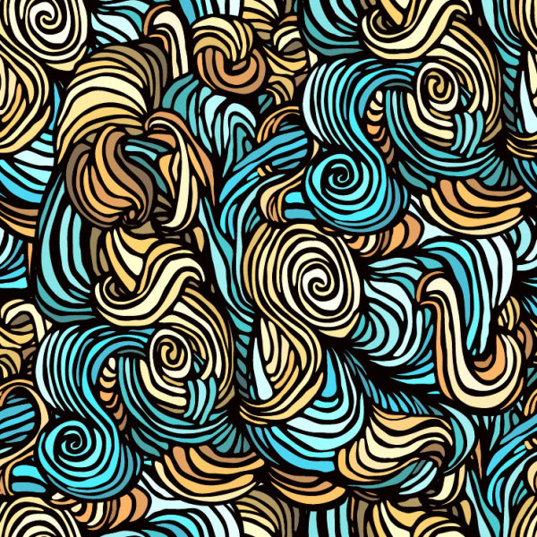 Set of Snake texture pattern vector 03