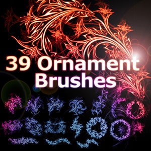 Photoshop ornament free brushes 