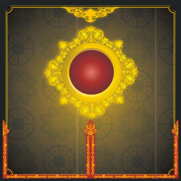 Ornate border background vector Graphic