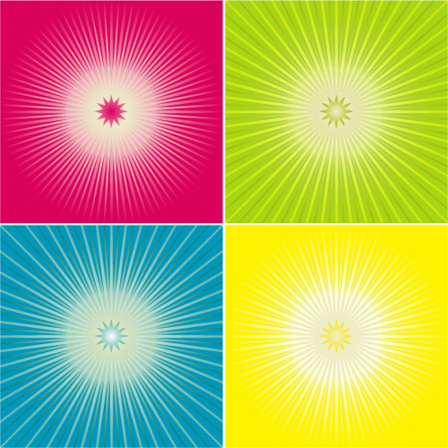 Color the background radiation Vector Graphic