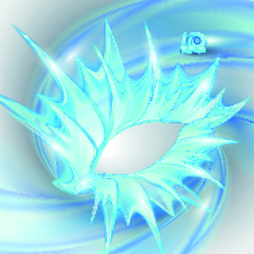 Elements of blue glass abstract background vector 04