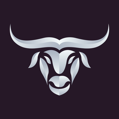 Animal head portrait logos vector set 03