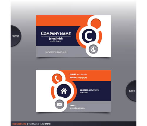 Best company business cards vector design 02