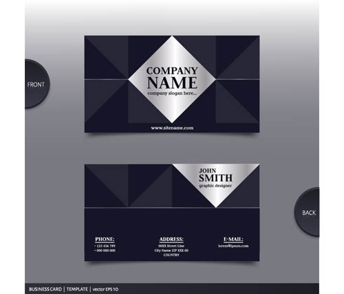 Best company business cards vector design 08
