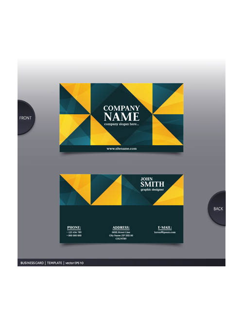 Best company business cards vector design 09
