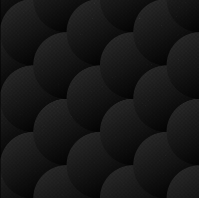 Black balls vector seamless pattern
