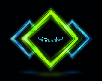 Bright shapes vector background 01