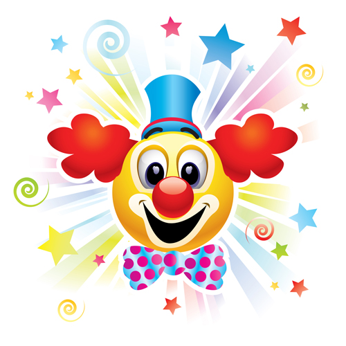poster background poster clown Circus background vector 