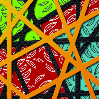 Colored Layered vector background 02