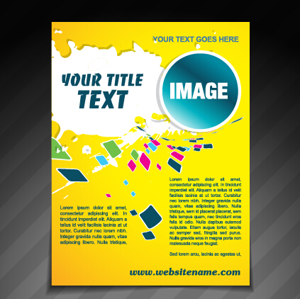 zine cover abstract design vector 04 Creative magazine cover abstract design vector 04