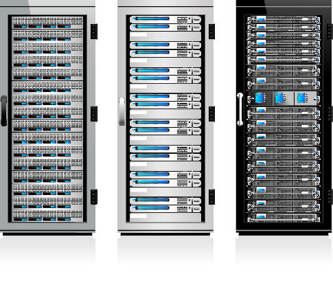 Creative server design elements vector 04