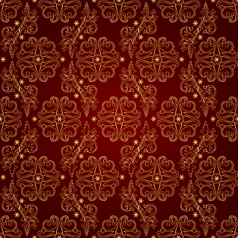 Vintage Gold Floral ornaments 05