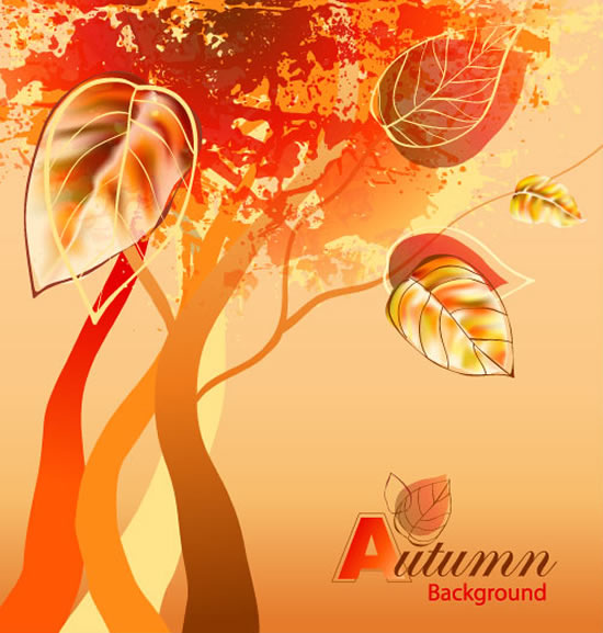 ge background autumn style vector 01 Grunge background autumn style vector 01