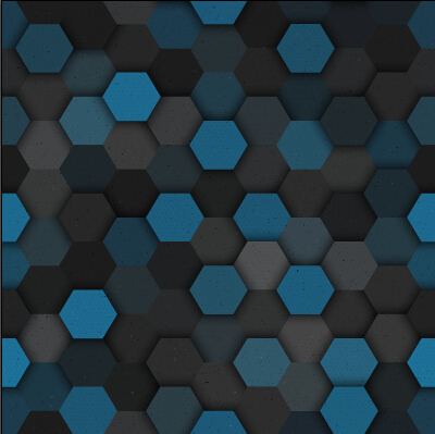 Hexagon layered seamless pattern vector material 05