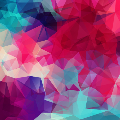 Kaleidoscope geometric shapes background vector material 05