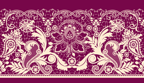 White Lace elements vector 05