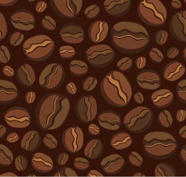 pattern lovely coffee beans 