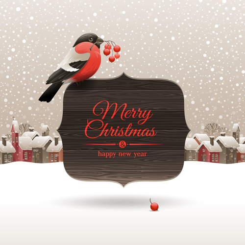 New Year 2014 Christmas elements set vector 03