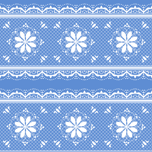 Old lace ornate background vector 01