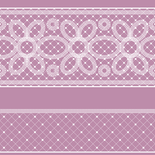 Old lace ornate background vector 02